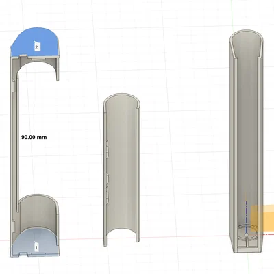 Nắp che bản lề cửa sổ 90mm
