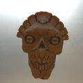Còi tử thần hình đầu lâu Aztec - Thumbnail 2