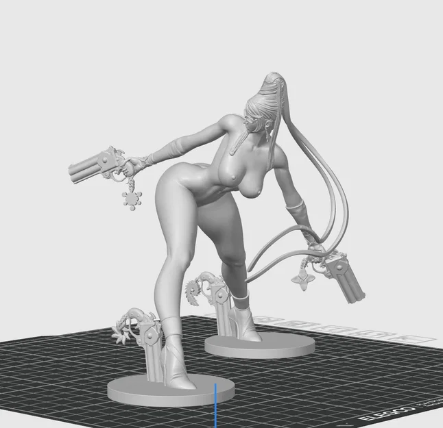 Mô hình Bayonetta nghệ thuật 3D chi tiết cao cho máy in Resin - Image 2