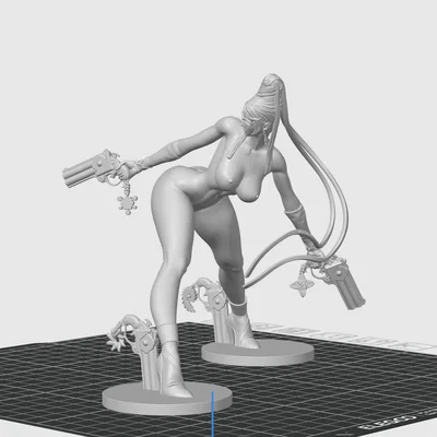 Mô hình Bayonetta nghệ thuật 3D chi tiết cao cho máy in Resin