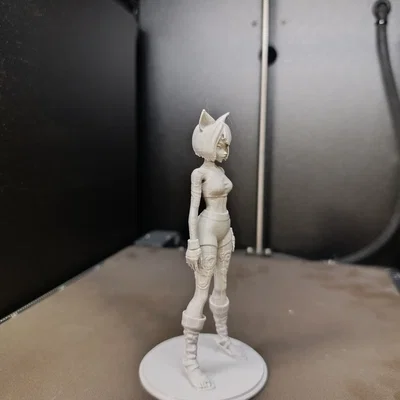 Anime Cat-Girl Warrior: Mô hình nữ chiến binh tai mèo (Tư thế đứng)