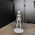 Anime Cat-Girl Warrior: Mô hình nữ chiến binh tai mèo (Tư thế đứng) - Thumbnail 5