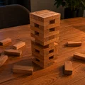 Bộ khối xếp hình rút gỗ Jenga 54 viên in 3D giải trí cực vui - Thumbnail 1