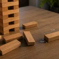Bộ khối xếp hình rút gỗ Jenga 54 viên in 3D giải trí cực vui - Thumbnail 2
