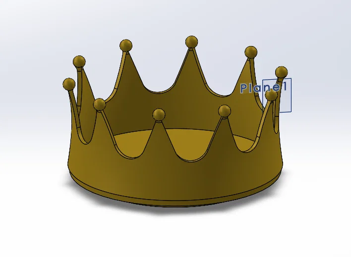 Vương miện mini trang trí máy in 3D (Crown - Princess CoreOne) - Image 1