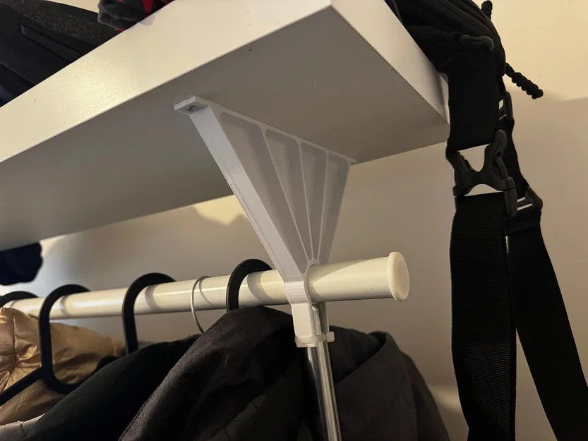 Giá đỡ kệ trên cho giá treo quần áo IKEA RIGGA - Image 1