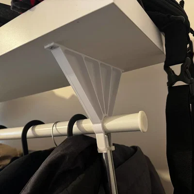 Giá đỡ kệ trên cho giá treo quần áo IKEA RIGGA