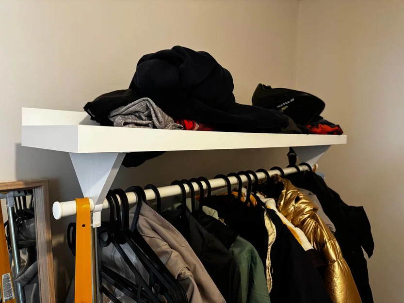Giá đỡ kệ trên cho giá treo quần áo IKEA RIGGA - Image 2
