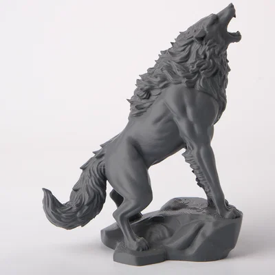 Tượng Người Sói Hú - Howling Werewolf Sculpture