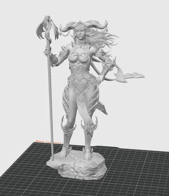 Mô hình Nữ Hoàng Địa Ngục (Hell Queen) - Tuyệt tác 3D chi tiết - Image 2