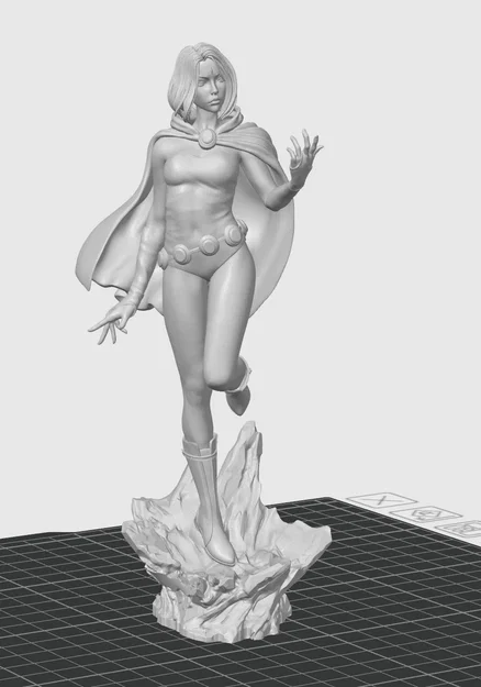 Mô hình 3D nhân vật Raven từ DC Comics cực chi tiết - Image 2