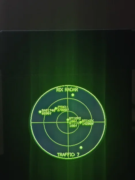 Màn hình Radar để bàn (hiển thị thông tin chuyến bay trực tuyến qua OpenSky API) - Image 14