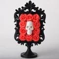 Tác phẩm điêu khắc khung đầu lâu hoa hồng (Rose Skull Frame Sculpture) - Thumbnail 2