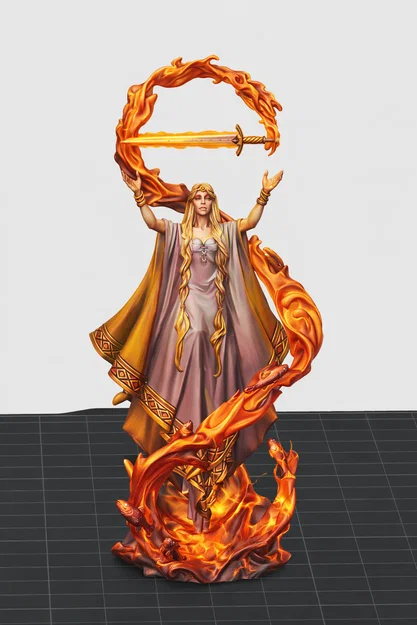 Mô hình tượng nữ thần Lady Liliana Titan Forge in 3D cực chi tiết - Image 1