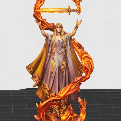 Mô hình tượng nữ thần Lady Liliana Titan Forge in 3D cực chi tiết