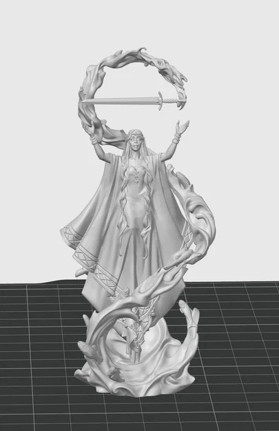 Mô hình tượng nữ thần Lady Liliana Titan Forge in 3D cực chi tiết - Image 2