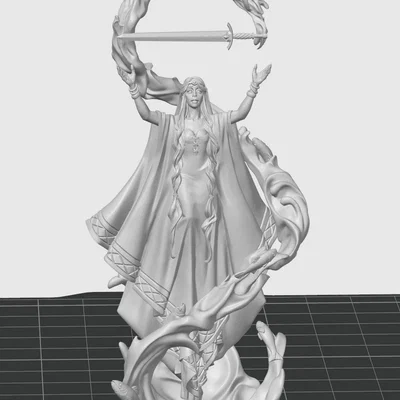 Mô hình tượng nữ thần Lady Liliana Titan Forge in 3D cực chi tiết