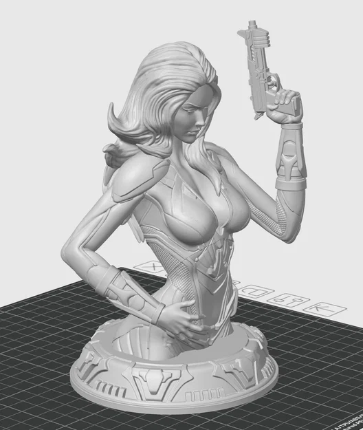 Mô hình tượng bán thân Black Widow (Black Widow Bust) in 3D cực chất - Image 2