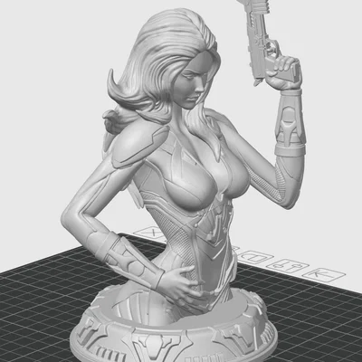 Mô hình tượng bán thân Black Widow (Black Widow Bust) in 3D cực chất