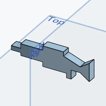 Mô hình súng đồ chơi Toy Gun 2 đơn giản - File in 3D chất lượng