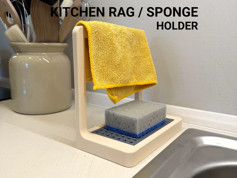 Giá đỡ miếng bọt biển và khăn lau bát đĩa - Image 1