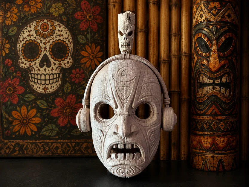 Mặt nạ Tiki bộ lạc Bub (Day of the Dead) - Image 1