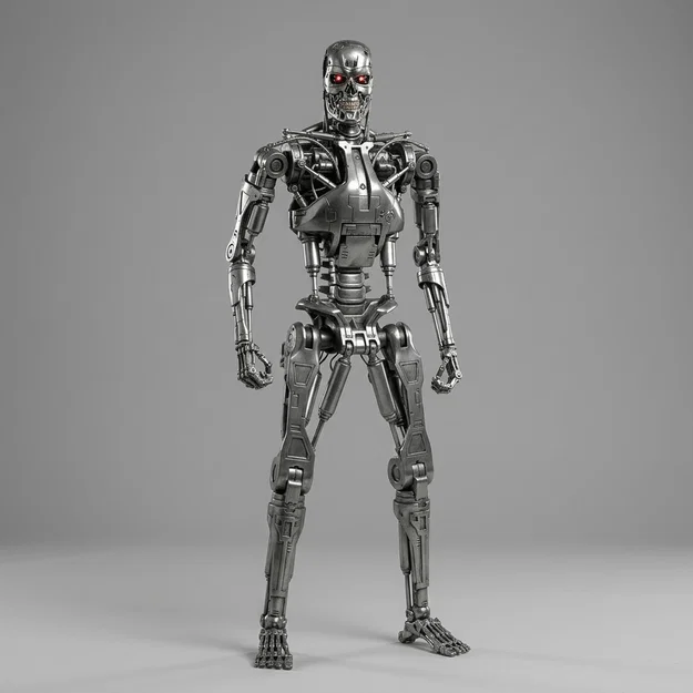 Mô hình 3D T-800 Endoskeleton Terminator 1984 chất lượng cao - Image 1