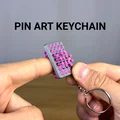 Móc Khóa Fidget Pin Art Mini - Thumbnail 1