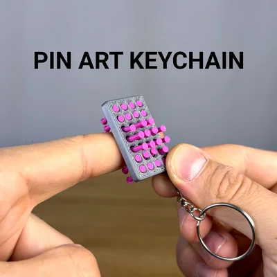 Móc Khóa Fidget Pin Art Mini
