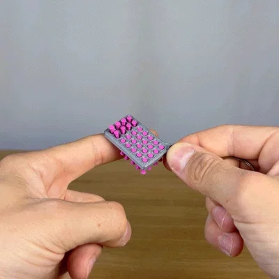 Móc Khóa Fidget Pin Art Mini