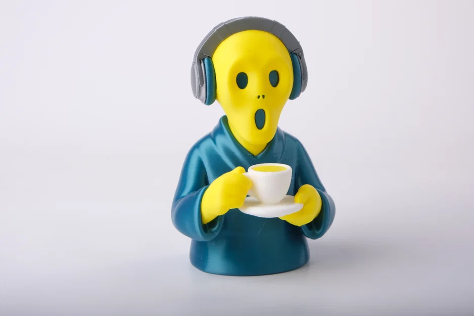 Mô Hình Tượng 'Coffee Break Scream' Độc Đáo - Image 2
