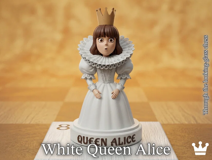 White Queen Alice (Chặng cuối) - Bộ cờ vua Wonderland - Image 1