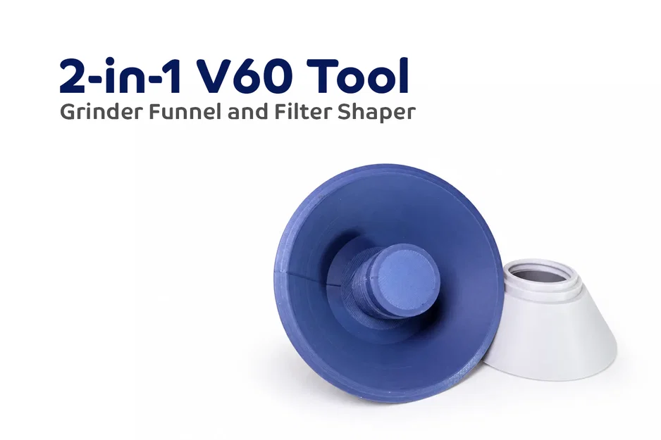 Dụng cụ 2-trong-1 cho V60 — Phễu máy xay và khuôn định hình giấy lọc - Image 1
