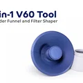 Dụng cụ 2-trong-1 cho V60 — Phễu máy xay và khuôn định hình giấy lọc - Thumbnail 1