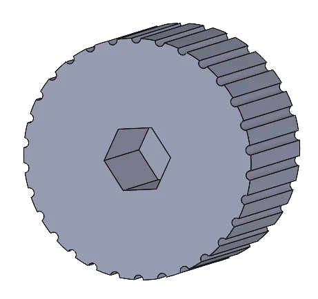 Bánh Xe Xoay Hex Bit (Finger Wheel) - Image 1