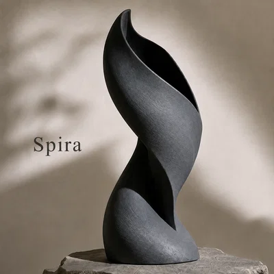 Tác phẩm điêu khắc nghệ thuật Spira hình dáng người phụ nữ