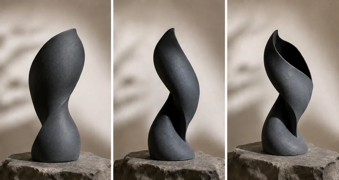 Tác phẩm điêu khắc nghệ thuật Spira hình dáng người phụ nữ - Image 2