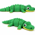 Cá sấu nhỏ đáng yêu – Đồ chơi khớp nối in 3D linh hoạt - Thumbnail 3