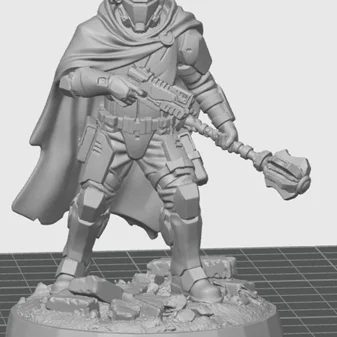 Mô hình Oath Sword Bastion Knight với Pistol và Maul 1