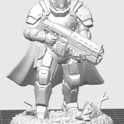 Oath Sword Bastion Knight với Súng Trường Hạng Nặng