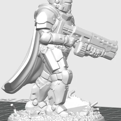 Oath Sword Bastion Knight với Súng Trường Hạng Nặng