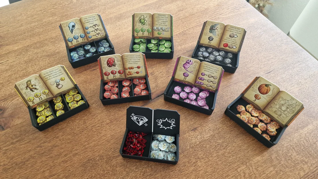 Bộ Hộp Đựng Token Cho Board Game "The Quacks of Quedlinburg" - Image 1