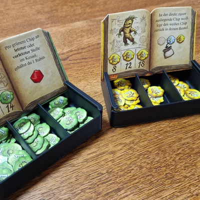 Bộ Hộp Đựng Token Cho Board Game "The Quacks of Quedlinburg"