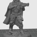Mô hình Oath Sword Bastion Knight cầm súng pulse rifle - Thumbnail 1