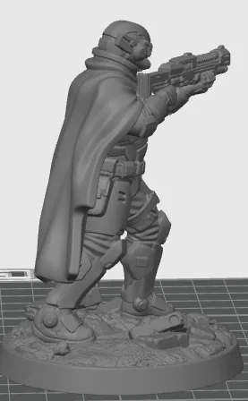 Mô hình Oath Sword Bastion Knight cầm súng pulse rifle - Image 2