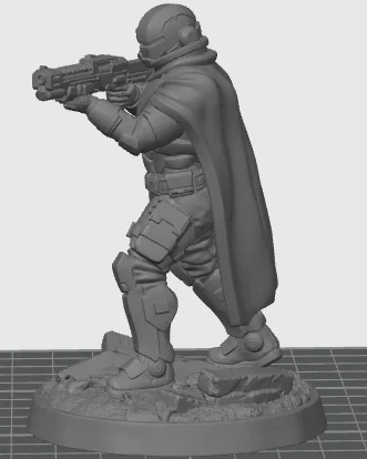 Mô hình Oath Sword Bastion Knight cầm súng pulse rifle - Image 3