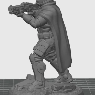 Mô hình Oath Sword Bastion Knight cầm súng pulse rifle