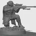 Mô hình Hiệp sĩ Bastion Thề Nguyện trong tư thế quỳ bắn tỉa - Thumbnail 2