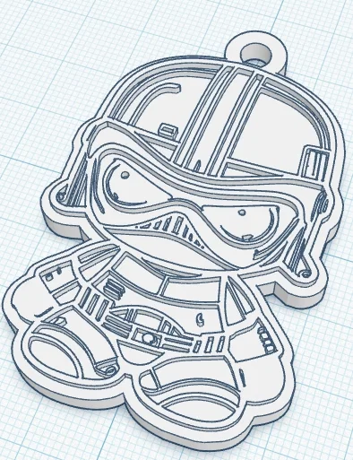 Móc khóa Darth Vader 3D - Phụ kiện Star Wars dễ thương cho chìa khóa - Image 1