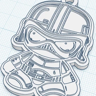 Móc khóa Darth Vader 3D - Phụ kiện Star Wars dễ thương cho chìa khóa